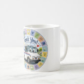 Mug Merci aux travailleurs postaux (Devant droit)