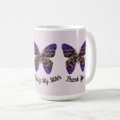 Mug Merci Babysitter Bright Butterfly Appréciation (Devant droit)