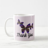 Mug Merci Beaux Papillons Vivid Appréciation (Gauche)