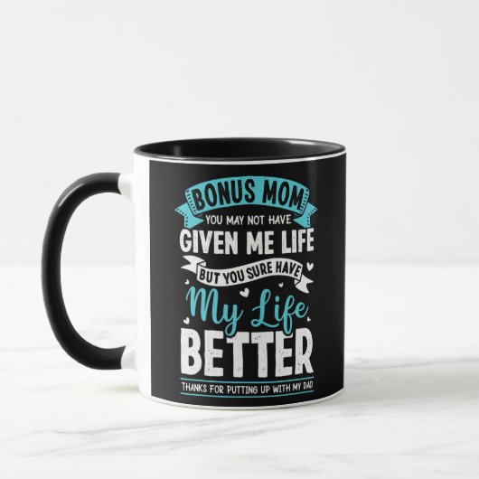 Mug Merci Bonus Maman Stepmère Stepmaman Pour (Gauche)
