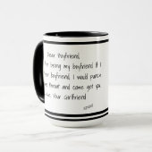 Mug Merci Boyfriend (Devant gauche)