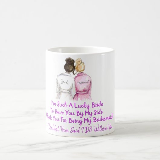 Mug Merci Bridesmaid (Centre)