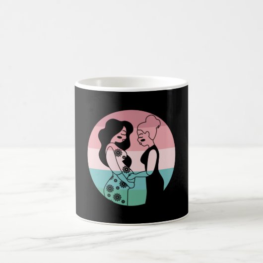 Mug Merci-cadeau de naissance de la mère cadre (Centre)
