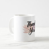 Mug Merci cadeau Floral (Devant gauche)