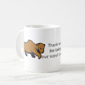 Mug Merci Chef Scoutisme Ours Brown Artistique (Devant gauche)