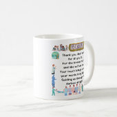 Mug Merci, chers anges. (Devant droit)