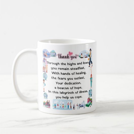Mug Merci, chers anges. (Gauche)