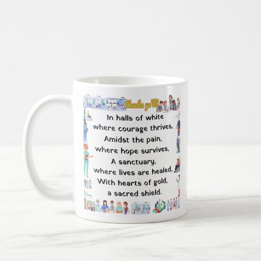 Mug Merci, chers anges. (Gauche)