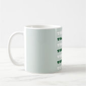 Mug Merci, Citation de gratitude, Vert (Gauche)