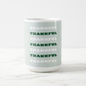 Mug Merci, Citation de gratitude, Vert (Centre)