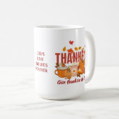 Mug MERCI Citrouille Christian Thanksgiving (Devant droit)