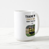 Mug Merci Coach avec Photo de l'équipe (Devant droit)
