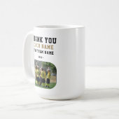 Mug Merci Coach avec Photo de l'équipe (Devant gauche)