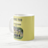 Mug Merci Coach avec Photo de l'équipe (Devant gauche)