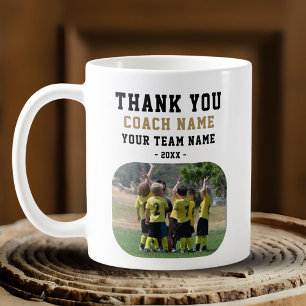 Mug Merci Coach avec Photo de l'équipe