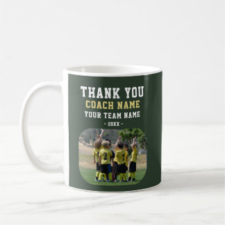 Mug Merci Coach avec Photo de l'équipe