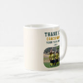 Mug Merci Coach avec Photo de l'équipe (Devant droit)