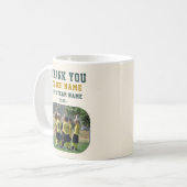 Mug Merci Coach avec Photo de l'équipe (Devant gauche)