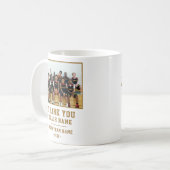 Mug Merci Coach Équipe Nom Photo (Devant gauche)