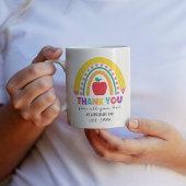 Mug Merci Colorful Appréciation de l'enseignant Rainbo