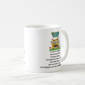 Mug Merci, Conducteur De Bus Scolaire. (Devant droit)