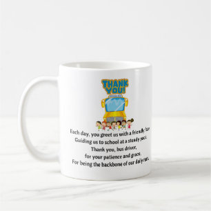 Mug Merci, Conducteur De Bus Scolaire.