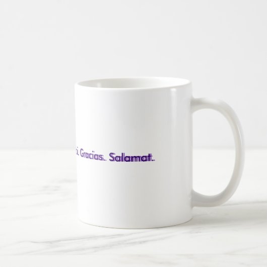 Mug Merci.  Danke. Merci. Gracias. Salamat., Th… (Droite)