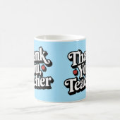 Mug Merci d'appréciation de l'enseignant (Centre)