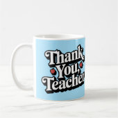 Mug Merci d'appréciation de l'enseignant (Gauche)