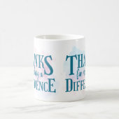Mug Merci d'avoir fait une différence (Centre)