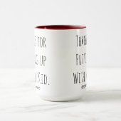 Mug Merci D'Avoir Remis Mon Enseignant De Garderie Pou (Centre)