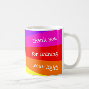 Mug "Merci de briller de votre lumière!' Aura Arc-en-c