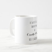 Mug Merci de coeur meilleur entraîneur jamais Typograp (Devant gauche)
