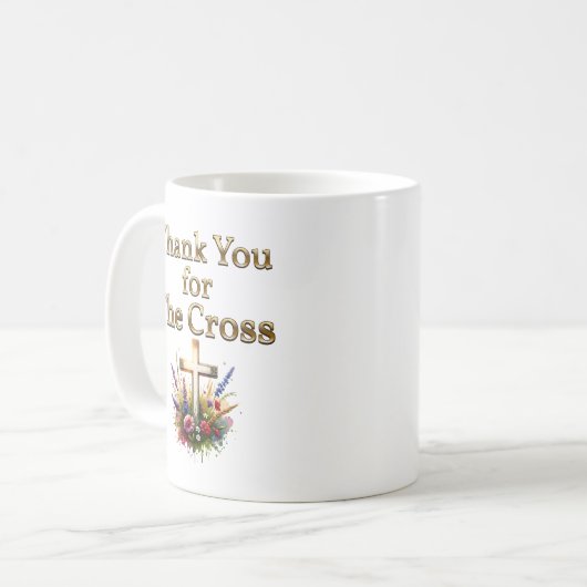 Mug Merci de la Croix (Devant gauche)