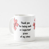 Mug Merci de l'enseignant cadeau personnalisé pour l'e (Devant gauche)