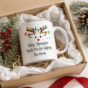 Mug Merci de m'avoir aidé à faire grandir le renne de