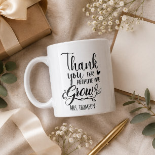 Mug Merci de m'avoir aidé à grandir 