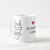 Mug Merci de m'avoir aidé à grandir (Devant gauche)