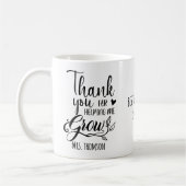 Mug Merci de m'avoir aidé à grandir (Gauche)