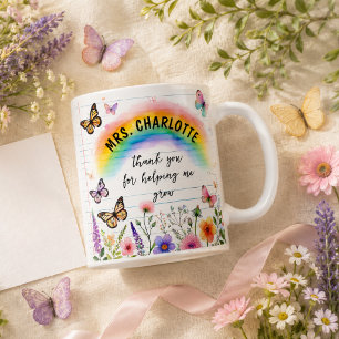 Mug Merci de m'avoir aidé à grandir Professeur Arc-en-