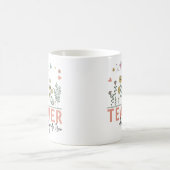 Mug Merci de m'avoir aidé à grandir Professeur de fleu (Centre)