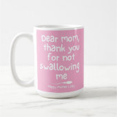 Mug Merci de ne pas m'avoir avalé (Gauche)