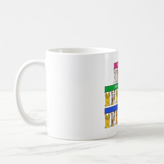 Mug Merci de s'occuper des chats (Gauche)