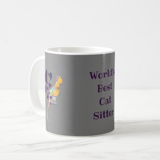 Mug Merci des meilleurs Chats Sitter du monde (Devant gauche)