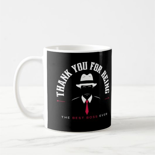 Mug Merci D'Être Le Meilleur Patron Jamais (Gauche)