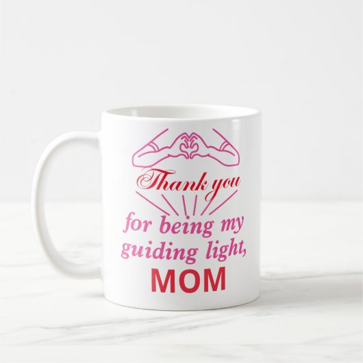 Mug Merci d'être ma lumière directrice, maman (Gauche)