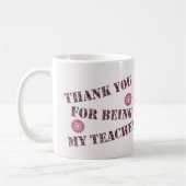 Mug Merci D'Être Mon Appréciation De Classe Enseignant (Gauche)