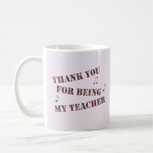 Mug Merci D'Être Mon Appréciation D'Enseignant De Musi