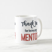 Mug Merci d'être mon mentor muet (Devant droit)