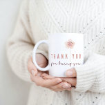 Mug Merci D'Être Toi Muet<br><div class="desc">Merci à quelqu'un de spécial avec cette adorable aquarelle de pêche florale,  "Merci d'être vous" mug!</div>